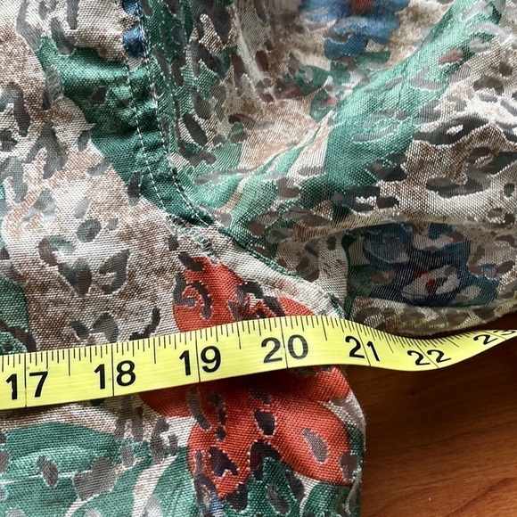 Vintage BonWorth shirt jacket with floral tropical print and cut out Size M - Picture 7 of 9